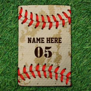 Personalized Vintage Baseball Name Number Retro Garden Flag