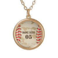 Personalized Vintage Baseball Name Number Retro