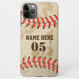 Personalized Vintage Baseball Name Number Retro iPhone 11Pro Max Case