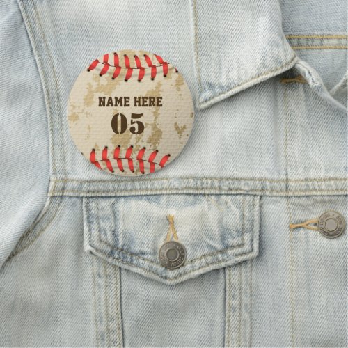 Personalized Vintage Baseball Name Number Retro Name Tag