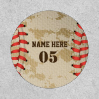 Personalized Vintage Baseball Name Number Retro