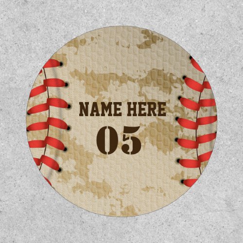 Personalized Vintage Baseball Name Number Retro Patch