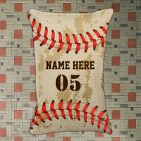 Personalized Vintage Baseball Name Number Retro