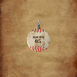 Personalized Vintage Baseball Name Number Retro Pet ID Tag<br><div class="desc">Personalized vintage baseball name number retro design  can be good for you if you love Baseball. Or it could be a great gift for those who loves baseball.</div>