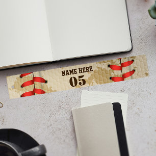 Personalized Vintage Baseball Name Number Retro Ruler