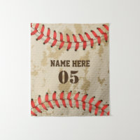 Personalized Vintage Baseball Name Number Retro