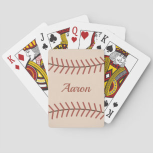 Personalized Vintage Baseball Playing Cards Gift