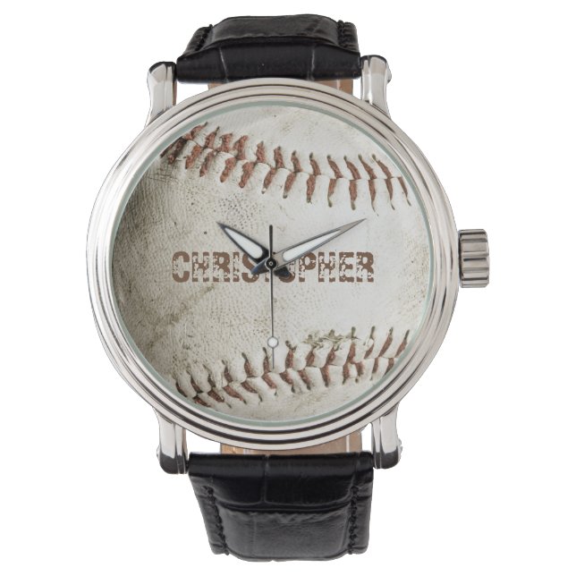 Personalized Vintage Baseball Watch (Front)