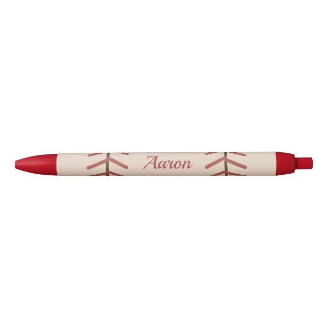 Personalized Vintage Baseball Writing Pens Gift (Front)