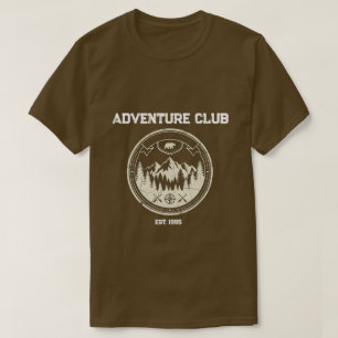 Personalized Vintage Bear and Mountain Outdoor Bad T-Shirt