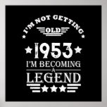 Personalized vintage birthday black white poster<br><div class="desc">You can add some originality to your wardrobe collection with this vintage classic birthday graphic design with awesome typography font lettering, is a great gift idea for men, women, husbands, wife girlfriend, and a boyfriend who will love this one-of-a-kind artwork. The best amazing and funny holiday present for your happy...</div>