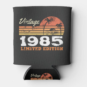 Personalized Vintage Birthday Can Cooler