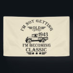 Personalized vintage birthday gift banner<br><div class="desc">You can add some originality to your wardrobe collection with this vintage classic truck graphic design with awesome typography font lettering, It is a great gift idea for men, women, husbands, wife, grandpa, and grandma who will love this one-of-a-kind artwork. The best amazing and funny holiday present for your happy...</div>