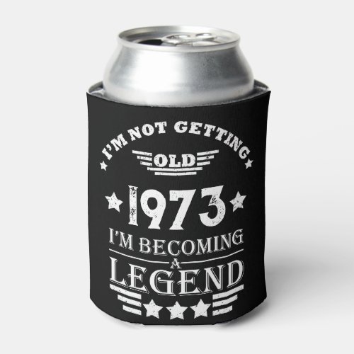Personalized vintage birthday gift can cooler