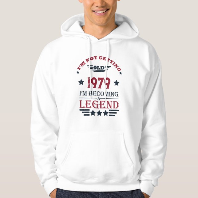 Personalized vintage birthday gift hoodie (Front)