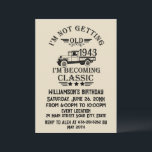 Personalized vintage birthday gift invitation<br><div class="desc">You can add some originality with this limited edition, premium quality, and original, classy, retro, and vintage-looking birthday graphic design with a cool typography font. This is a great gift idea for men, women, husbands, wives, girlfriends, and boyfriends who will love this one-of-a-kind piece of art. The best unique and...</div>