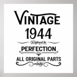 Personalized vintage birthday gifts black white poster<br><div class="desc">You can add some originality to your wardrobe collection with this vintage classic birthday graphic design with awesome typography font lettering, is a great gift idea for men, women, husbands, wife girlfriend, and a boyfriend who will love this one-of-a-kind artwork. The best amazing and funny holiday present for your happy...</div>