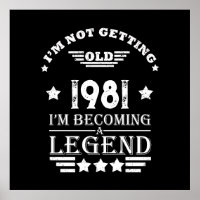 Personalized vintage birthday gifts black white