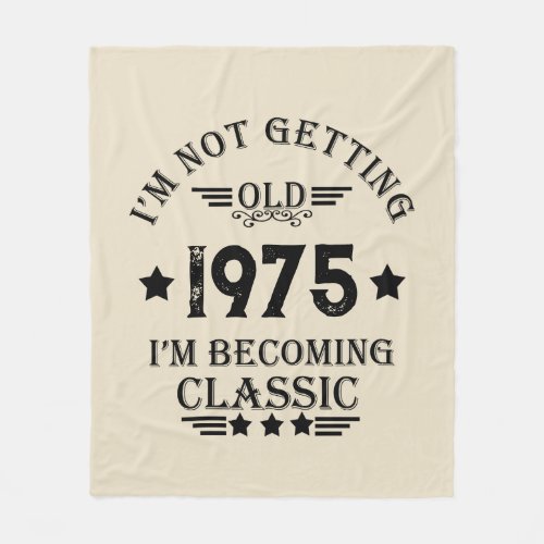 Personalized vintage birthday gifts fleece blanket