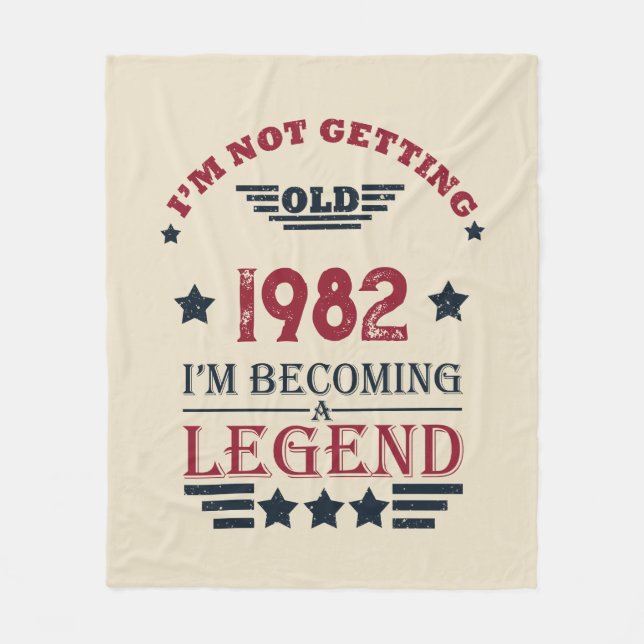 Personalized vintage birthday gifts fleece blanket (Front)
