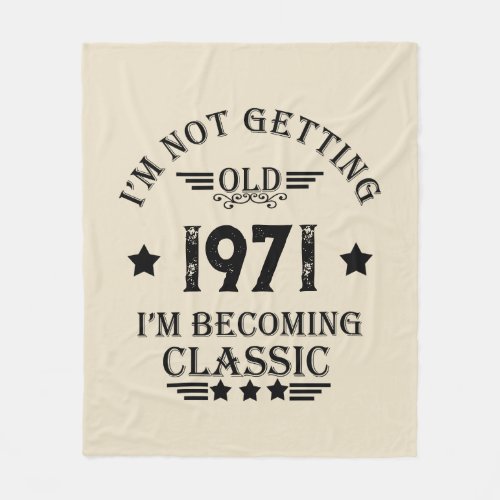 Personalized vintage birthday gifts fleece blanket