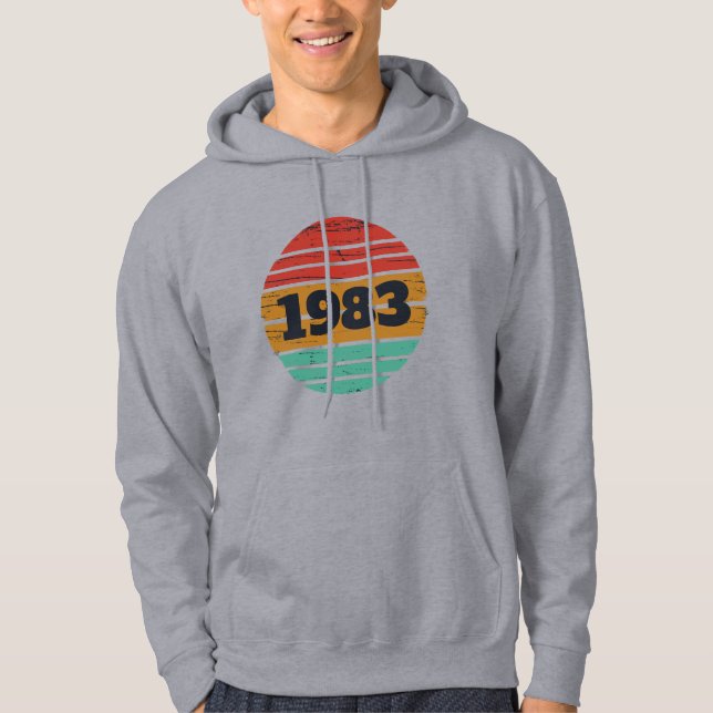 Personalized vintage birthday gifts hoodie (Front)