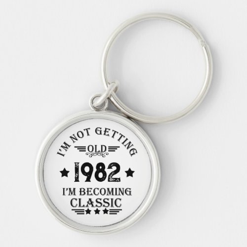 Personalized vintage birthday gifts keychain