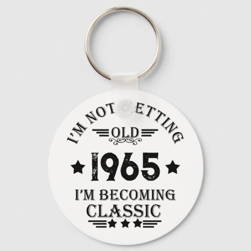 Personalized vintage birthday gifts keychain