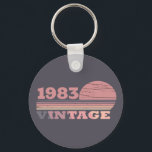 Personalized vintage birthday gifts keychain<br><div class="desc">You can add some originality with this limited edition, premium quality, and original, classy, retro, and vintage-looking birthday graphic design with a cool typography font. This is a great gift idea for men, women, husbands, wives, girlfriends, and boyfriends who will love this one-of-a-kind piece of art. Unique and funny holiday...</div>