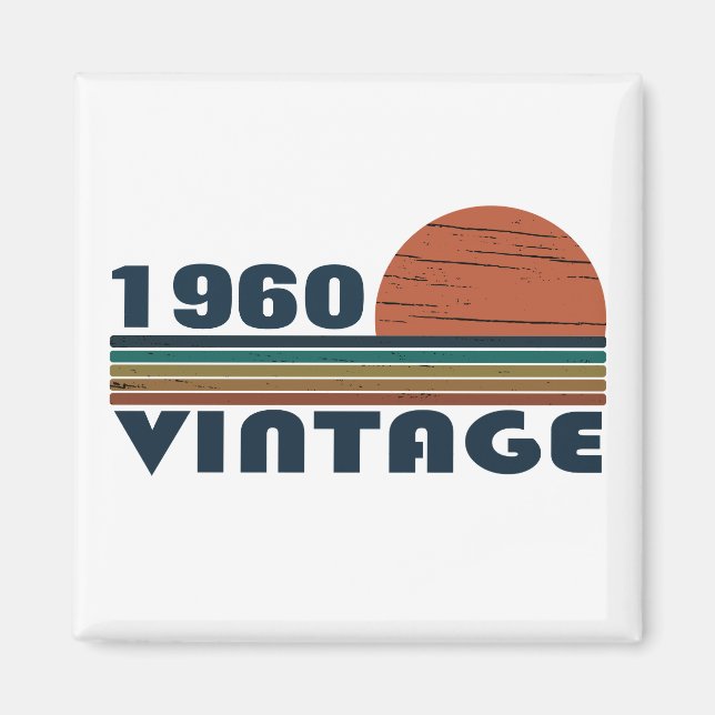 Personalized vintage birthday gifts magnet (Front)
