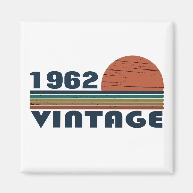 Personalized vintage birthday gifts magnet (Front)