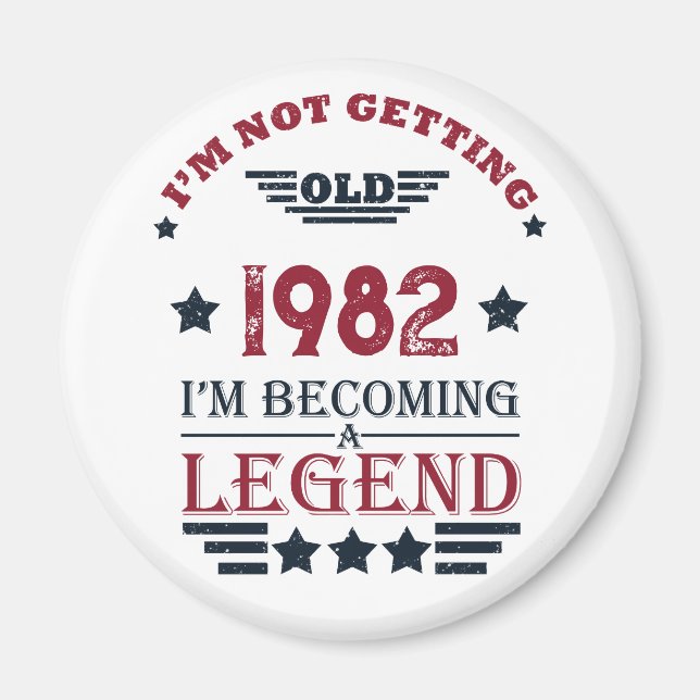 Personalized vintage birthday gifts magnet (Front)