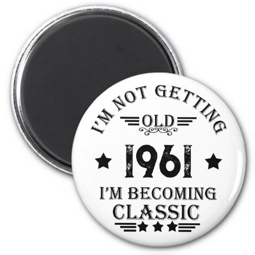 Personalized vintage birthday gifts magnet