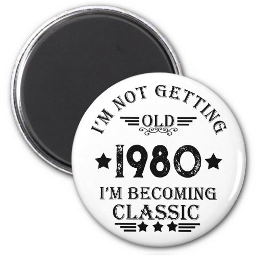 Personalized vintage birthday gifts magnet