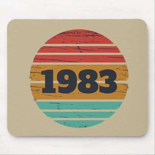 Personalized vintage birthday gifts mouse pad
