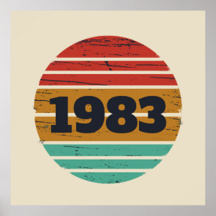 Personalized vintage birthday gifts poster