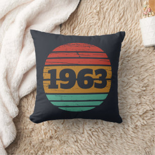Personalized vintage birthday gifts throw pillow