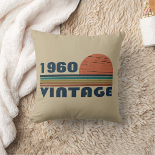 Personalized vintage birthday gifts throw pillow