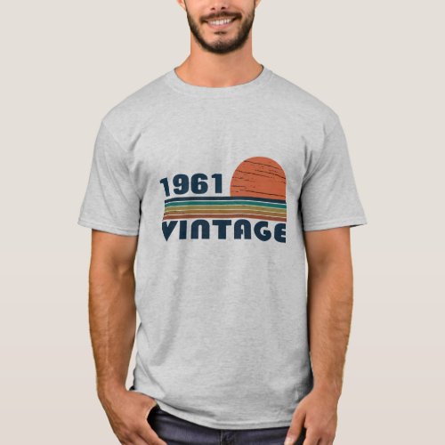 Personalized vintage birthday mens T_Shirt