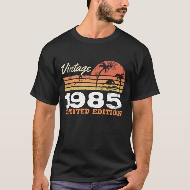 Personalized Vintage Birthday  T-Shirt (Front)