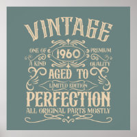 Personalized vintage birthday whiskey party