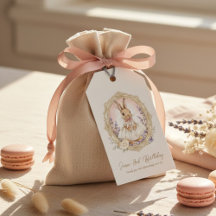 Personalized Vintage Bunny Birthday 