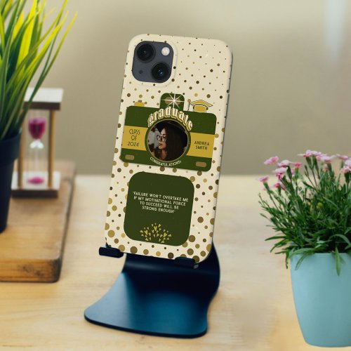 Personalized Vintage Camera Graduate Photo Retro iPhone 13 Case