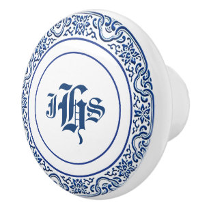 Personalized Vintage Chinoiserie Bird-Flower Art Ceramic Knob