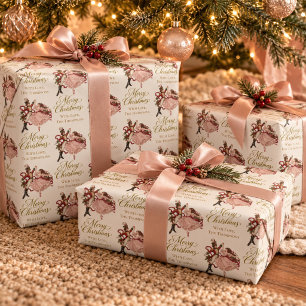 Personalized Vintage Christmas Nutcracker Wrapping Paper