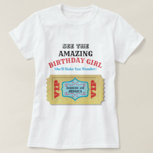 Personalized Vintage Circus Birthday Shirt