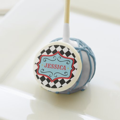 Personalized Vintage Circus Cake Pop