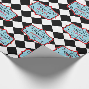 Personalized Vintage Circus Wrapping Paper