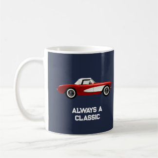 Personalized Vintage Classic Corvette Coffee Mug