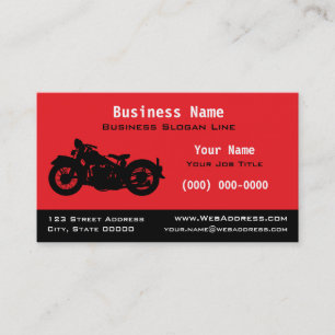 Personalized Vintage / Classic Motorcycle Business Card